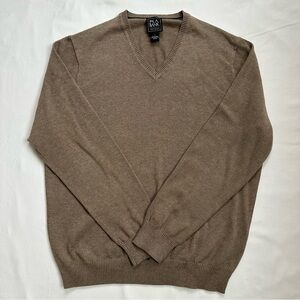 Jos. A. Bank Taupe V-Neck Sweater